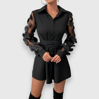 Celine – Sukienka z kokardą w pasie