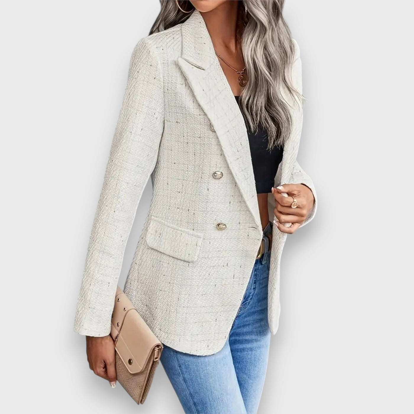 Zara – Żakiet tweedowy