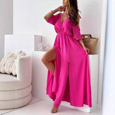 Sienna | Elegancka sukienka z rozcięciem po boku