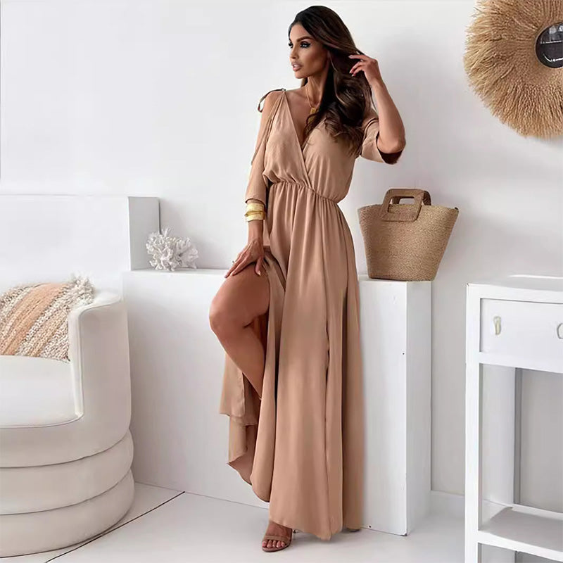 Sienna | Elegancka sukienka z rozcięciem po boku