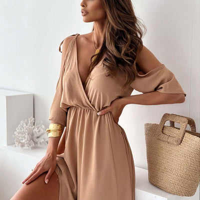 Sienna | Elegancka sukienka z rozcięciem po boku