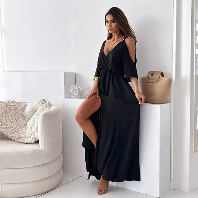 Sienna | Elegancka sukienka z rozcięciem po boku